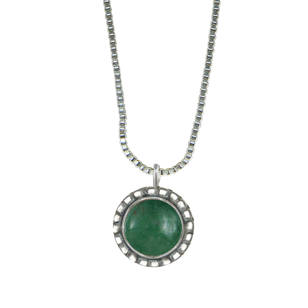 Sterling Silver Little Jade Pendant Necklace